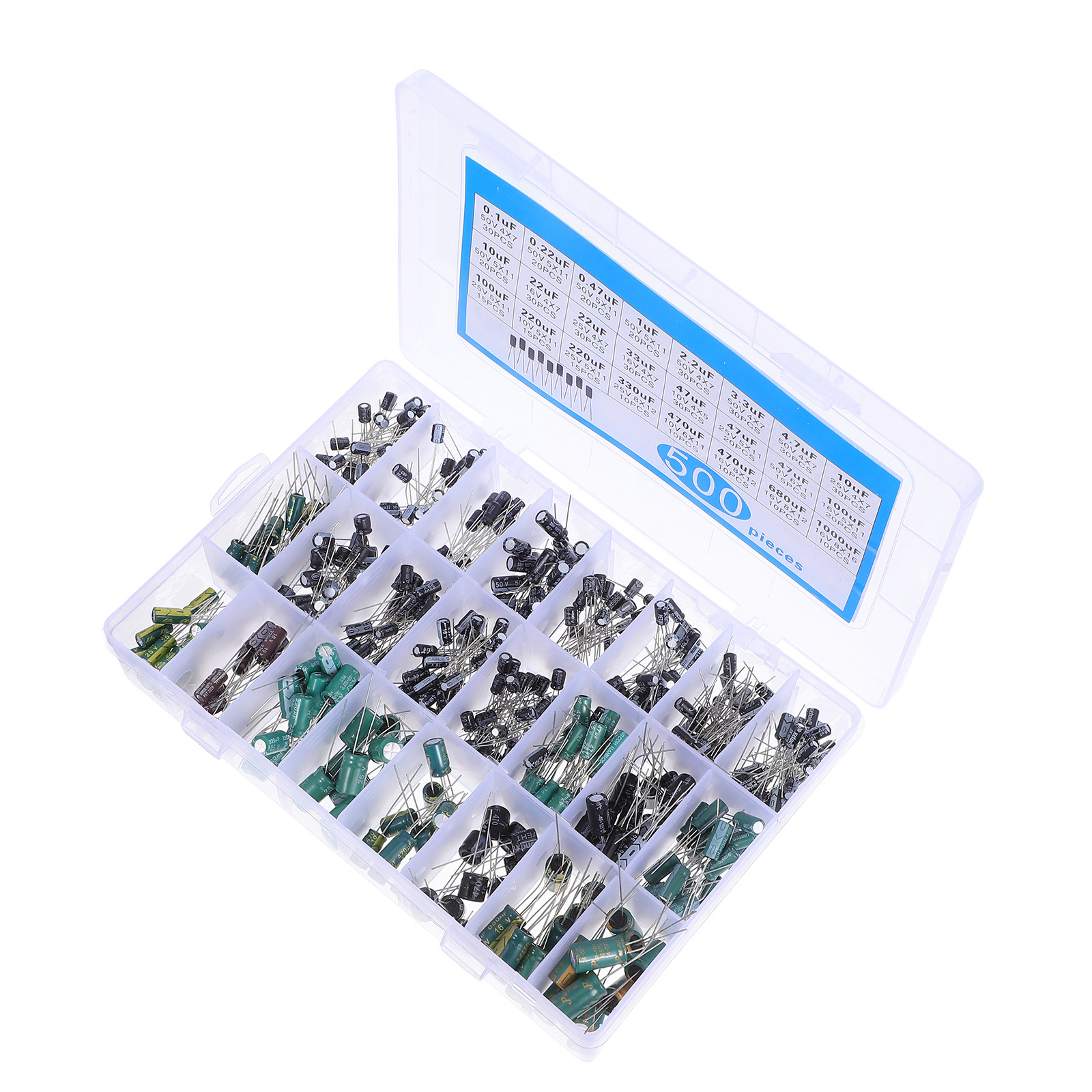 Kit de 500 Peças de Capacitore - Electronics Repair Kit avaliação e preço